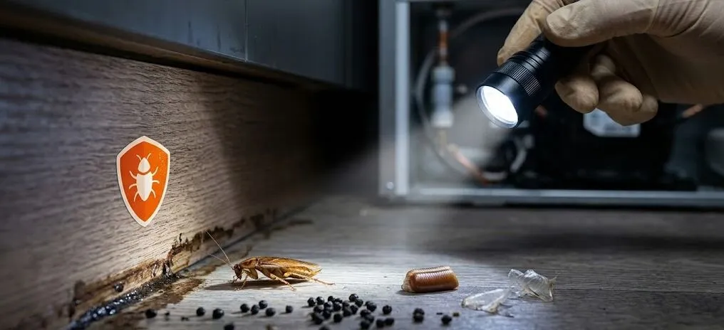 kakkerlakken onder de lamp