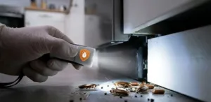 Kakkerlakken onder de lamp