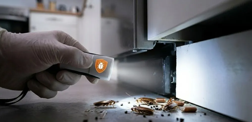 Kakkerlakken onder de lamp