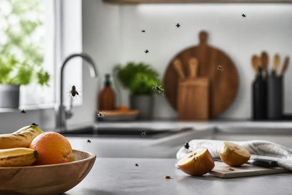 vliegen in de keuken