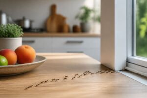 mieren over de keukentafel